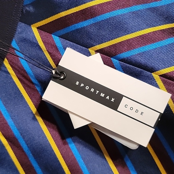 Sport Max Code Chevron A-Line Skirt - Size 10 - Picture 4 of 5